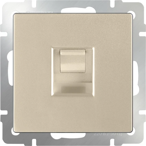 Розетка Ethernet RJ-45 (шампань) Werkel W1181011 (a050873)