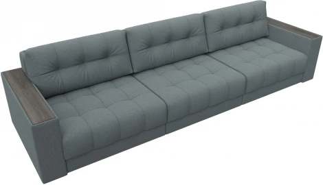 Диван прямой с декором Лига-049 НПБ Лонг Лига Диванов (Рогожка) арт.128418