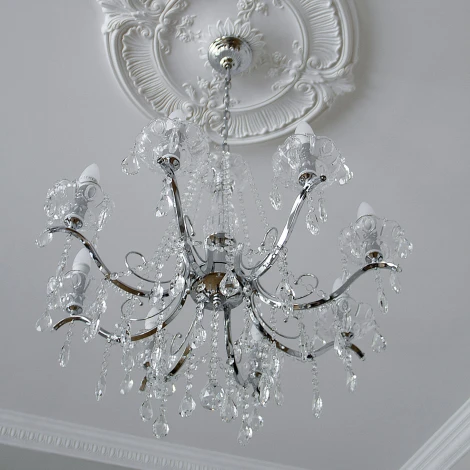 Подвесная люстра Eurosvet 3188 3188/8 хром Strotskis