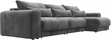 Диван угловой Лига-056 НПБ Лонг угол универсальный Лига Диванов (Велюр) арт.129166