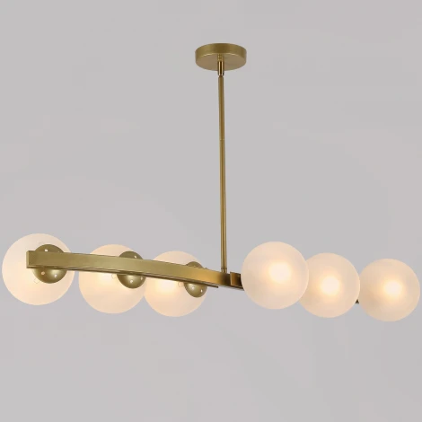 Подвесная люстра на штанге ILLUMICO IL0073-6P-79 GD (220V, шар)