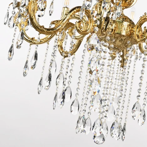 Подвесная люстра Bohemia AL7901 AL79101/8/250 B G (220V, подвески, на цепи, подсвечник, свеча)