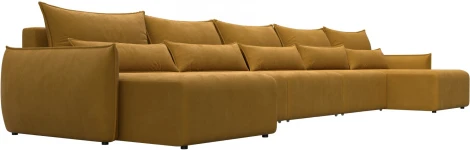 Диван п-образный Лига-051 НПБ МегаЛонг Лига Диванов (Велюр) арт.128743