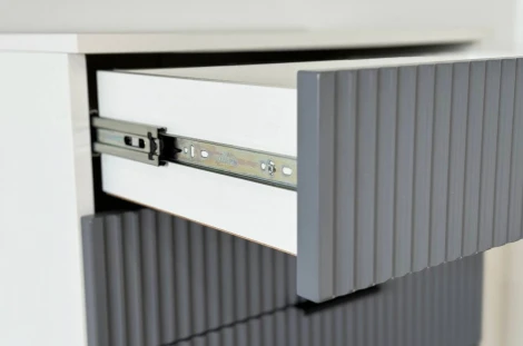 Зефир Комод Mebelson (ЛДСП,МДФ,Металл/Светлое дерево,Серый) арт.171919,3263