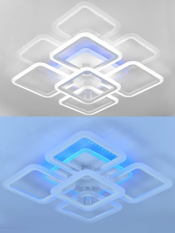 Потолочная люстра с пультом, светодиодная Natali Kovaltseva Spektr LED LAMPS 81138