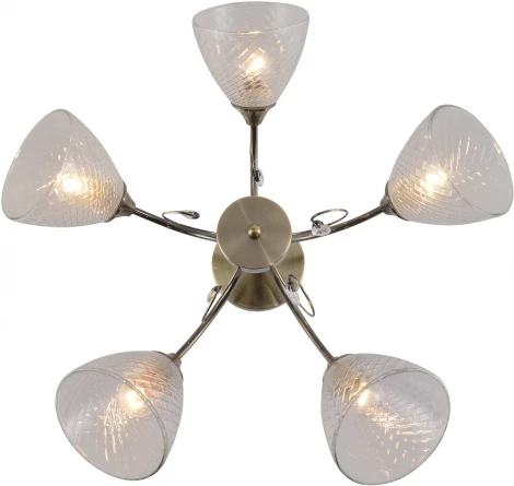 Потолочная люстра на штанге Reluce 01512-0.4-05 AB (220V)