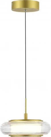 Подвесной сетильник ST Luce Frittela SL6239.203.01 золото/прозрачный LED 1*7W 3000K (220V, на проводе)