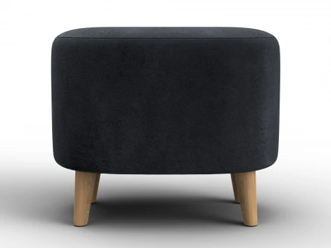 Пуф 003 (ДСП,Фанера/Дерево/Велюр/Темно-серый) Лига Диванов 132361