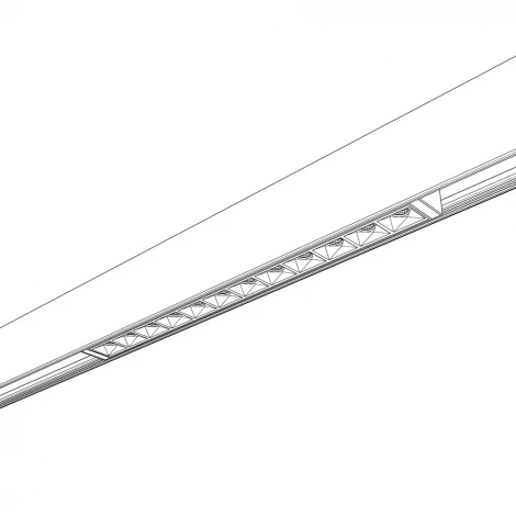 Трековый светильник Downlight магнитный 12V 48W RAUMBERG GRILL3012Bk 3000K (LED)