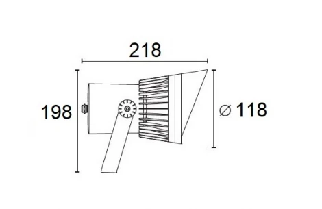 Прожектор уличный светодиодный Oasis Light TUBE LED W6332-3К Gr (220V, IP65)