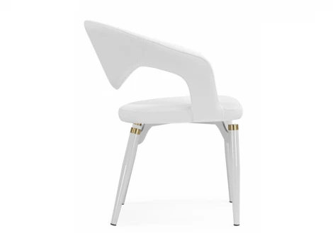 Стул на металлокаркасе Palma white / white and gold 15929