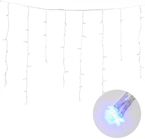 Бахрома светодиодная. 6м. 300 светодиодов. Синий свет. ULD ULD-B6007-300/DTA BLUE IP44 Uniel