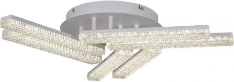 Потолочная люстра светодиодная на штанге с пультом регулировкой яркости и цветовой температуры Reluce 03446-3.3-06C WH (220V)