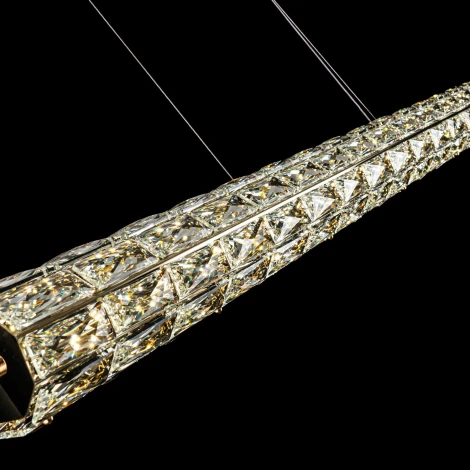 Подвесной светильник светодиодный хрустальный Modelux ML.340.1200 GD