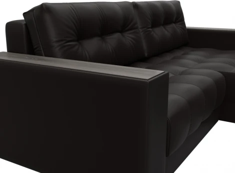 Диван угловой с декором Лига-049 НПБ Лига Диванов (Экокожа) арт.128467