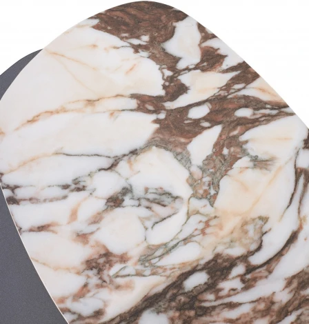 Стол кофейный ARVID TL-312 испанская керамика на стекле/ МДФ окраш. / темно-серый МДФ каркас ®DISAUR (арт.626M05807)