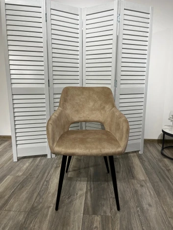 Стул M-City ALLY VBP-210 античный бежевый/ черный каркас