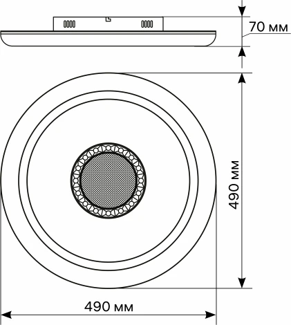 Потолочная люстра светодиодная с ДУ Ritter Galassia 51577 1