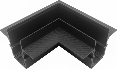Соединитель угловой для встраиваемого магнитного шинопровода iLedex Vision48/22 CORNER CONNECT 4822-022-95/95-BK