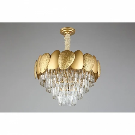 Подвесная люстра Omnilux Ardea OML-66903-09 (220V, хрусталь, на цепи)