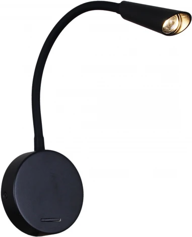 Настенный светильник с выключателем светодиодный для чтения Reluce 86204-9.2-001MN LED5W BK (220V)