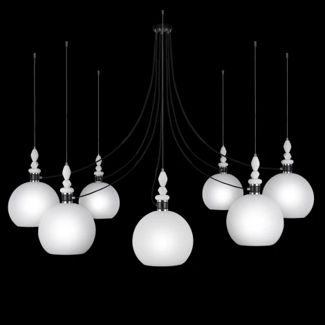 Подвесная люстра 33 Идеи PND182.07.17CH.003BL-S37WH (220V, на тросе, паук)
