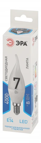 Лампочка светодиодная E14 7W ЭРА LED BXS-7W-840-E14
