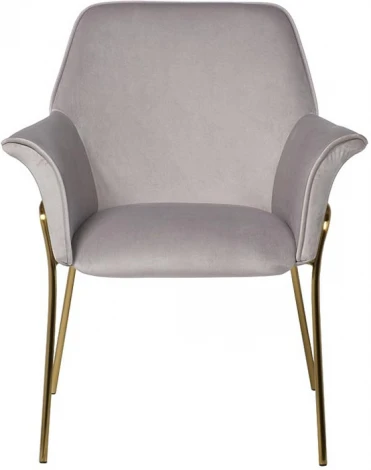 Кресло велюр светло-серый 71*58*87см Garda Decor арт.30C-1127-Z GRE