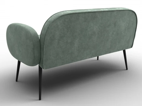 Диван прямой Лига-086 (Фанера/Металл/Велюр/Зеленый) Лига Диванов 131096