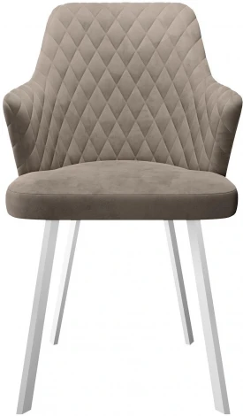 Стул 245 поворотный, К4 капучино, ножки белые Dikline 00-00064806