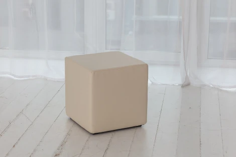 Пуф Dreambag Валенсия Светло-Бежевый ЭкоКожа 13162