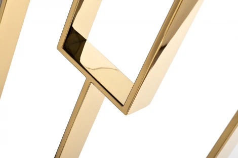 47ED-08201 Консоль прозр.стекло/золото 120*40*78см Garda Decor