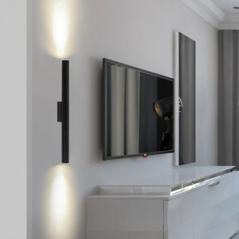 Настенный светильник 2х6W LED 3000K Imex Spy IL.0005.2202-BK (круглые)