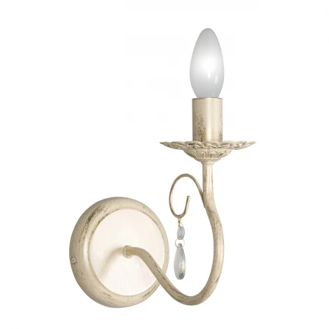 Бра Day&Night, 1 лампа, бежевый с золотом, белым и прозрачным