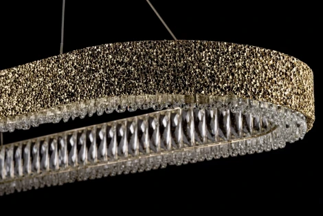 Подвесной светильник светодиодный хрусталь Dio D'Arte Neuron Neuron L 1.5.100x35.100 G кольцо
