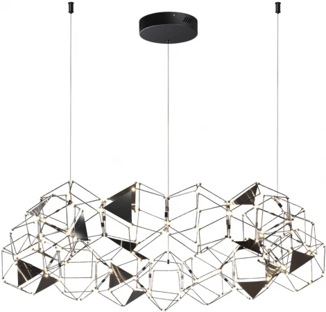 Подвесная люстра Odeon Light Trellis 5087/68L черный хром/металл LED 68W 4000K 3740Лм (220V)