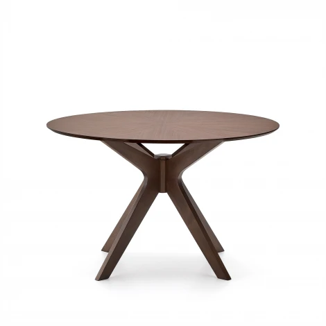 Круглый стол Naanim из орехового шпона Ø 120 см La Forma (ex Julia Grup) арт.252477