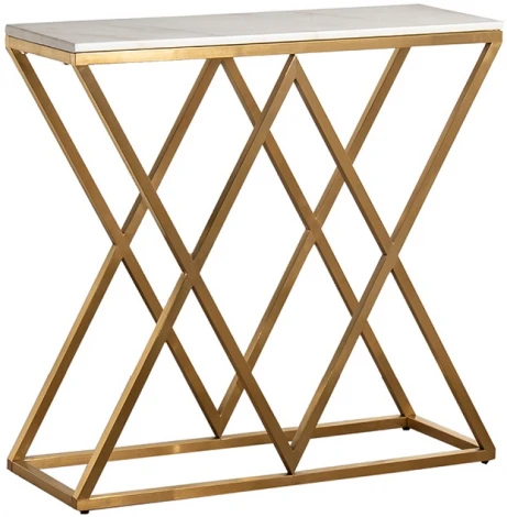 Консольный стол Garda Decor 47ED-CST026/80GOLD (Золото/Белый)