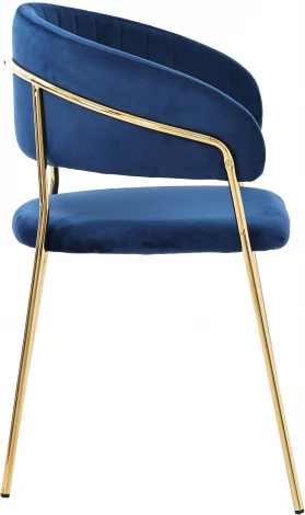 Стул Whispered Fusion Hesby Велюр/Синий арт.HSBI_DC72_blue