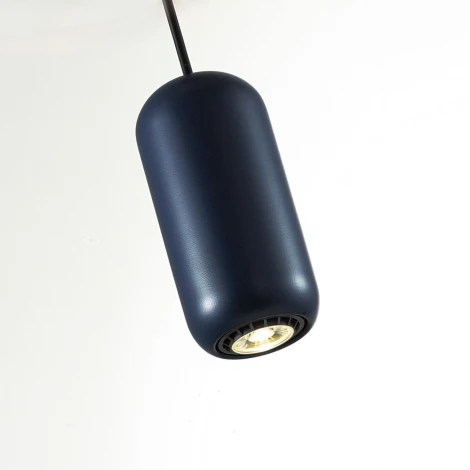 Подвесной светильник Odeon Light Cocoon 5060/1C PENDANT темн.синий/черный/металл GU10 LED 4W (220V, на проводе)