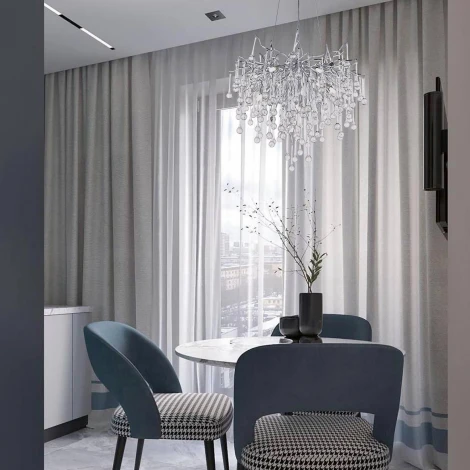 Подвесная люстра хрустальная Modelux MODESTYLE MS.2105.600 SL