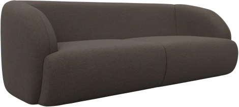 Диван прямой Лига-041 (Коричневый/Рогожка) Лига Диванов арт.124231