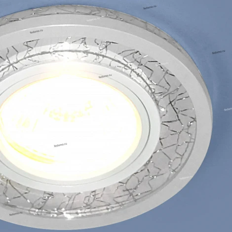 Встраиваемый точечный светильник Elektrostandard 70204 7020 MR16 WH/SL белый/серебро