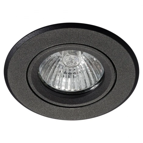 Встраиваемый точечный светильник под гипсокартон AM Group AM12 AM03 BK (220V, круглые)