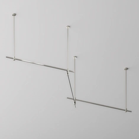 Шинопровод магнитный 1 м Flarity платина Maytoni Busbar trunkings Flarity TRX154-111PT (24V)