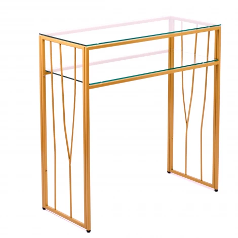 Консольный стол AllConsoles 1123-CG clear золотой