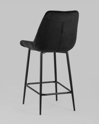 Стул полубарный Stool Group Флекс велюр черный УТ000025265