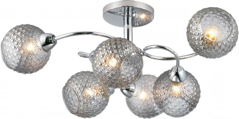 Люстра потолочная на штанге Emily 1174/6P E27*40W Chrome