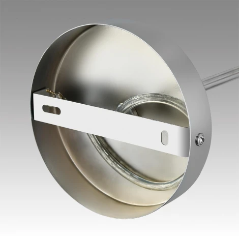 Потолочная люстра на штанге Lumion Arnika 6585/5 хром/бежевый, металл/текстиль, стекло E14 5*40W 220V