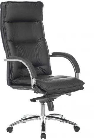 Кресло руководителя Бюрократ T-9927SL черный кожа крестовина металл хром